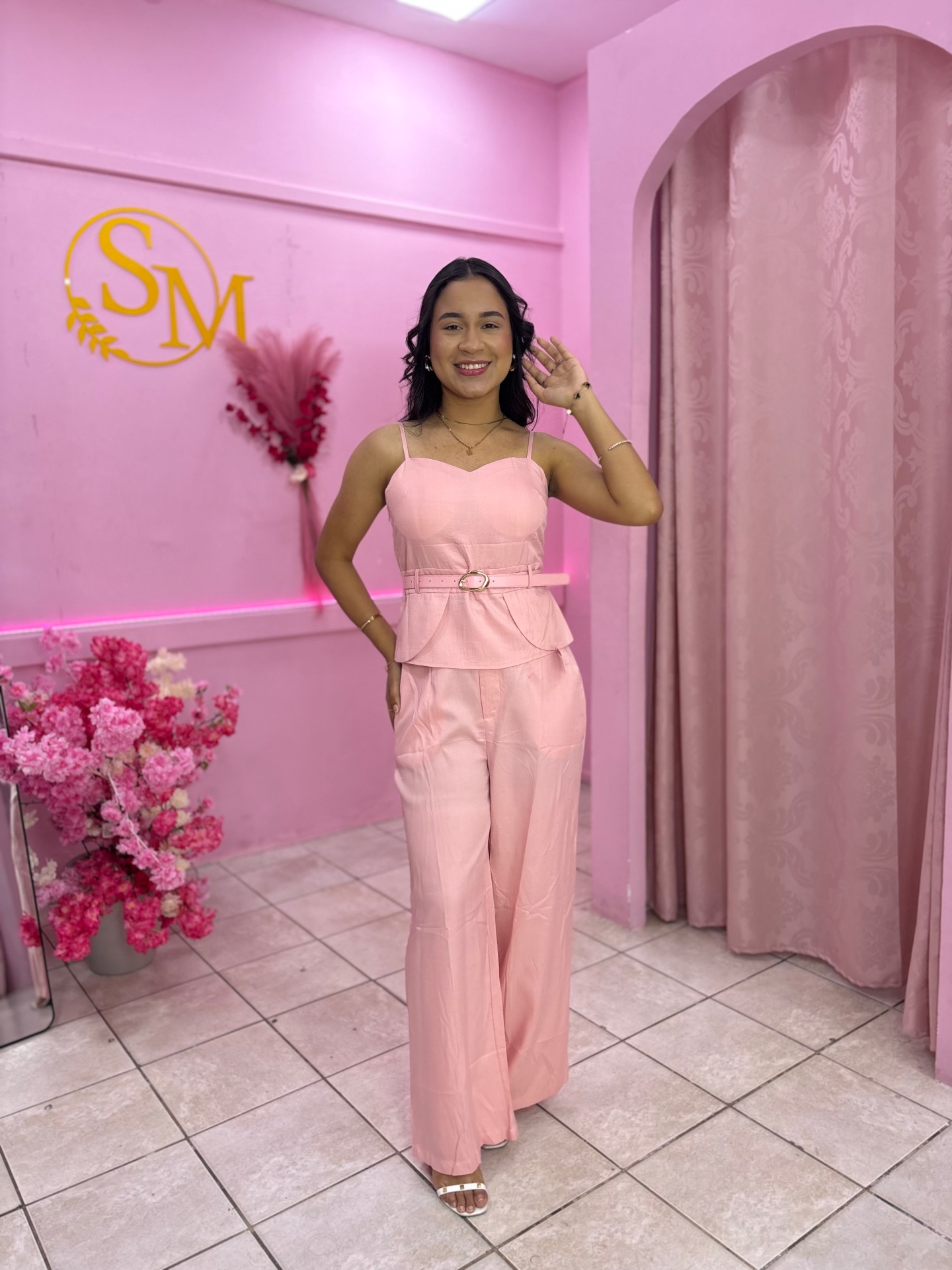 Conjunto Camila Rosa — Conjuntos feminino Sarah Modas Slz São Luís
