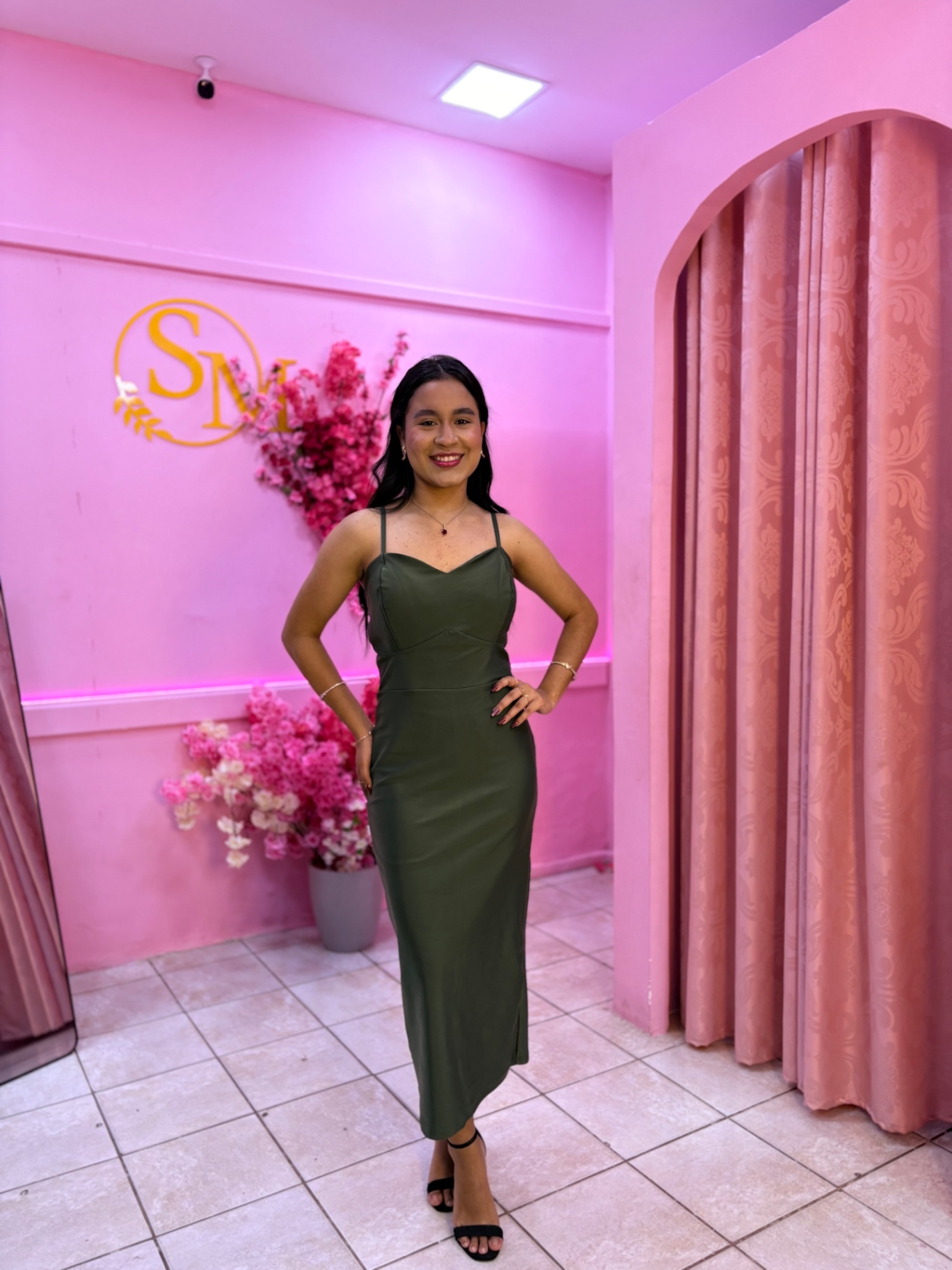 Vestido Manuela Verde Militar